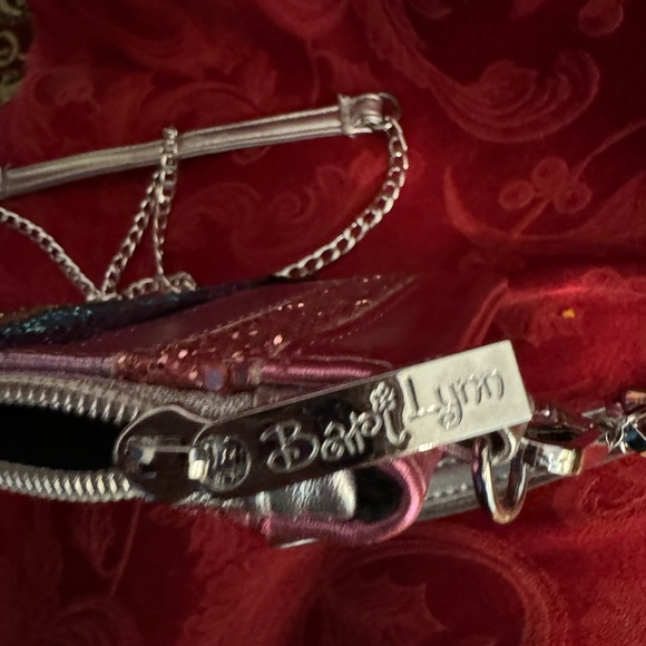 Bari Lynn Rainbow Wristl Clutch & Chain Handbag 9”x6” Good Condition - Picture 3 of 5